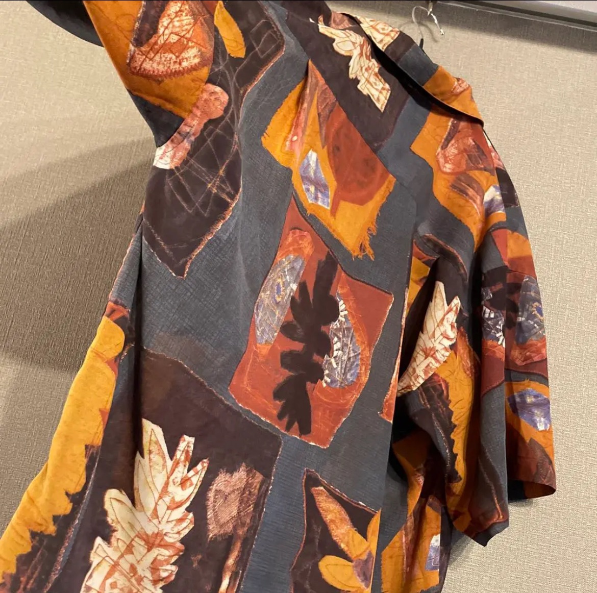 【激安】総柄シャツ 80s風 古着 送料無料 ジャンクの写真7枚目