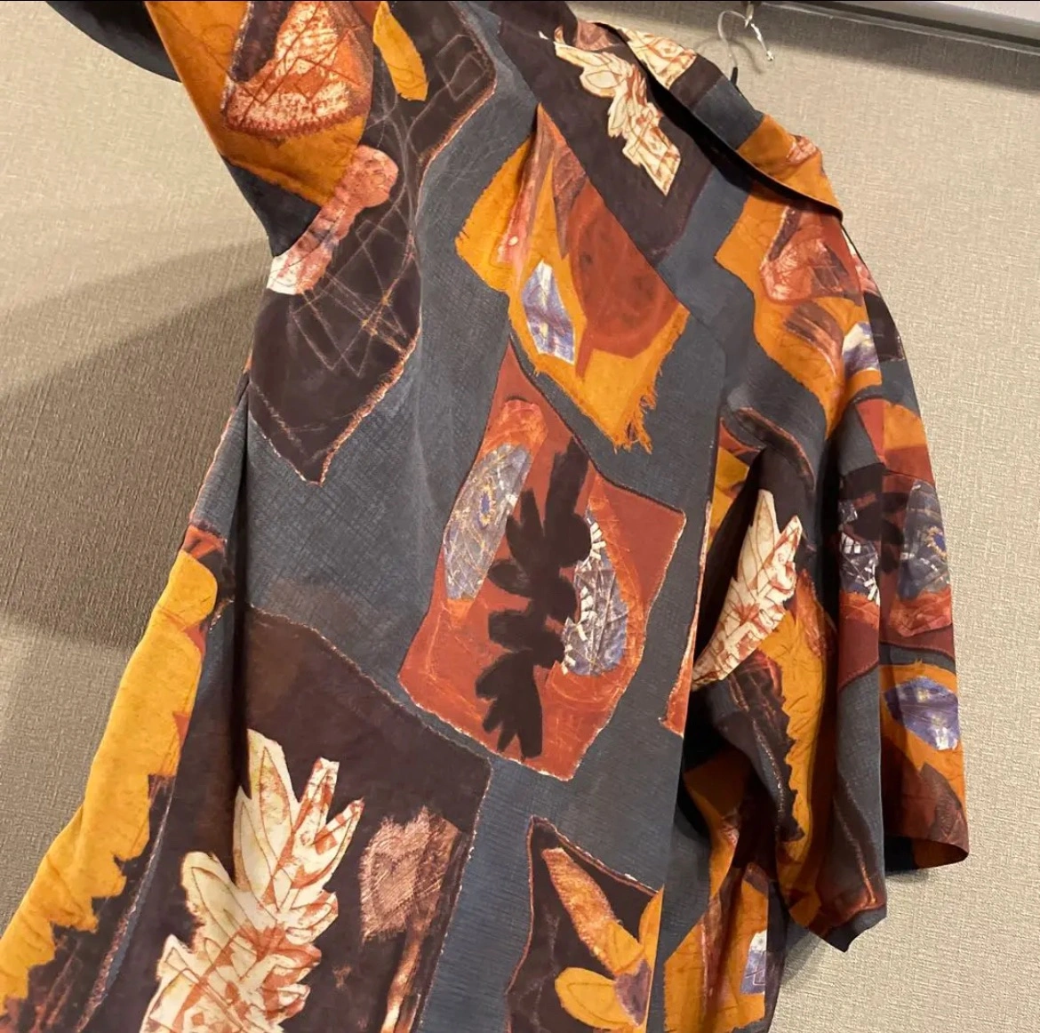 【激安】総柄シャツ 80s風 古着 送料無料 ジャンクの写真7枚目