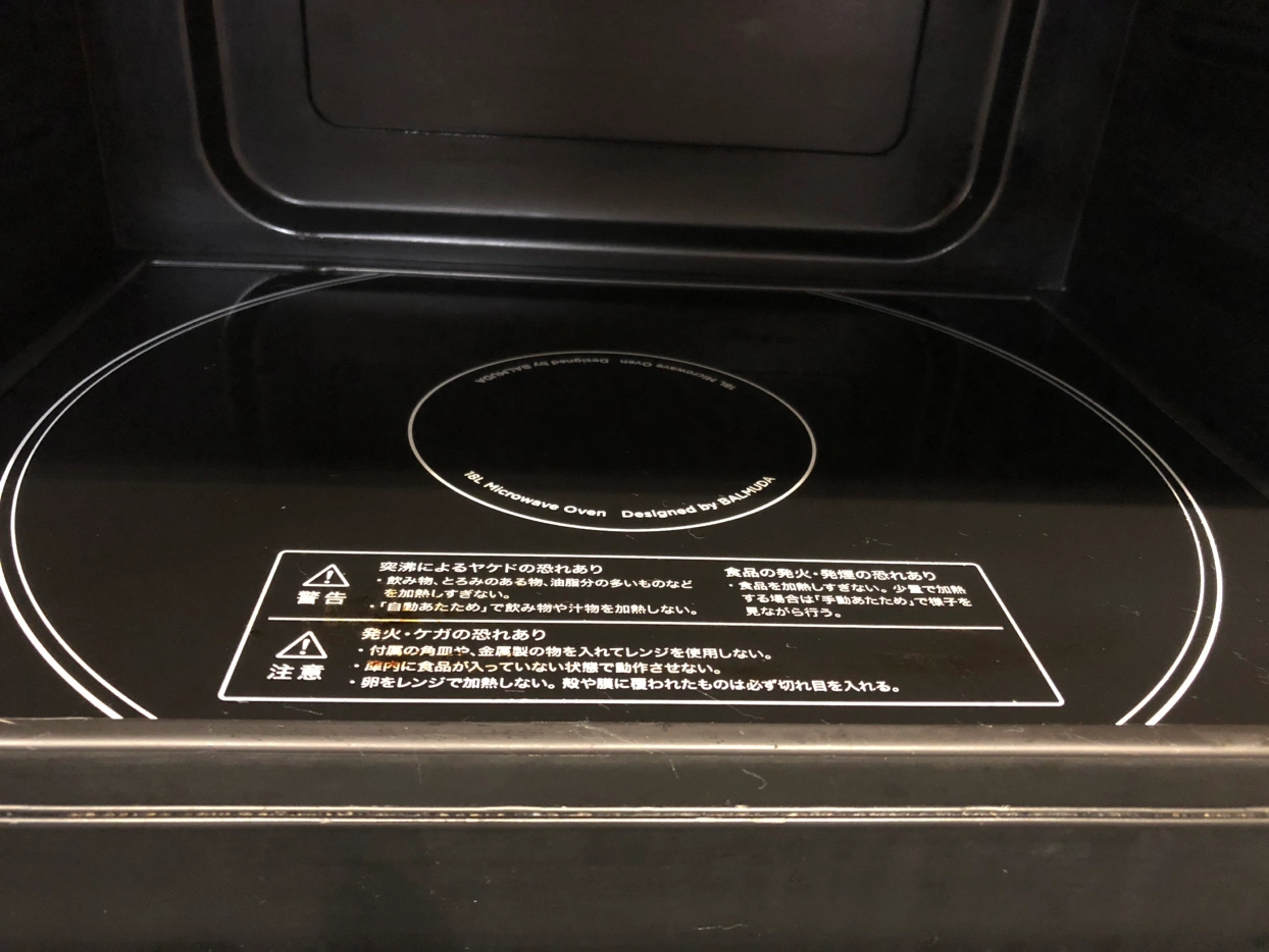BALMUDAオーブンレンジK04A-BK_2018の写真6枚目