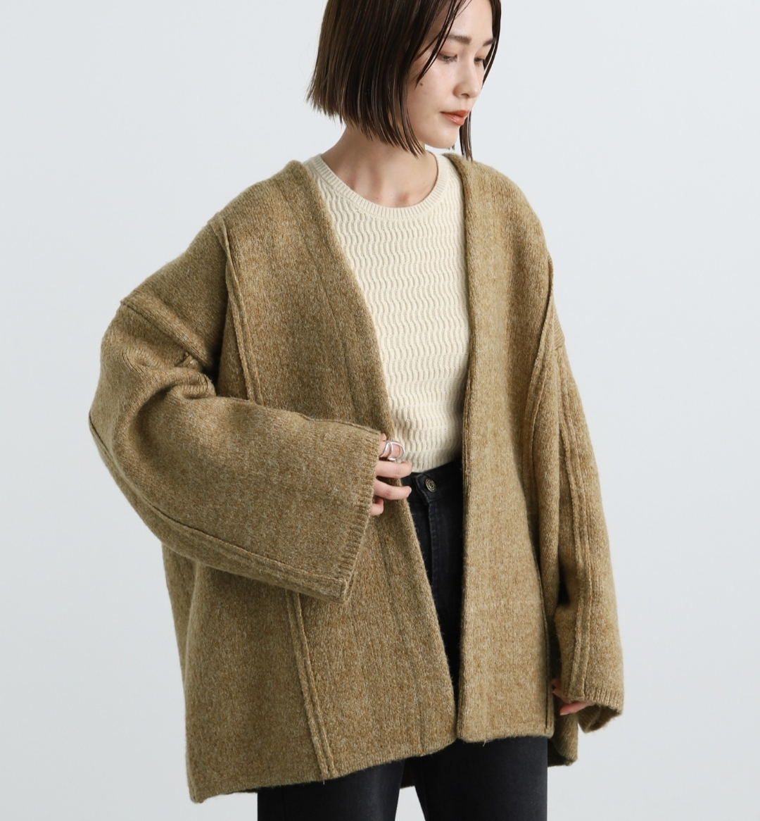 【 select MOCA ほぼ新品 】ニットコートの写真4枚目