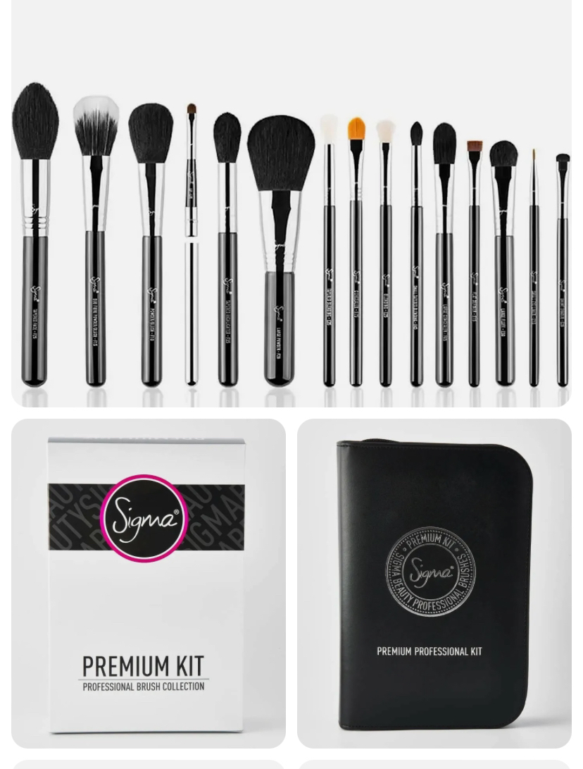 SIGMA Beauty 15 pc Premium Brush Kit NWT Sigma Beauty