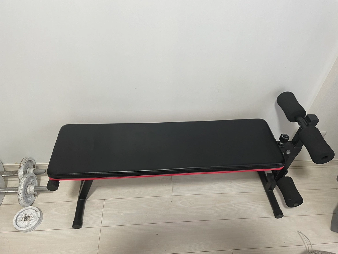 トレーニング用 ベンチ +Black ダンベルセット