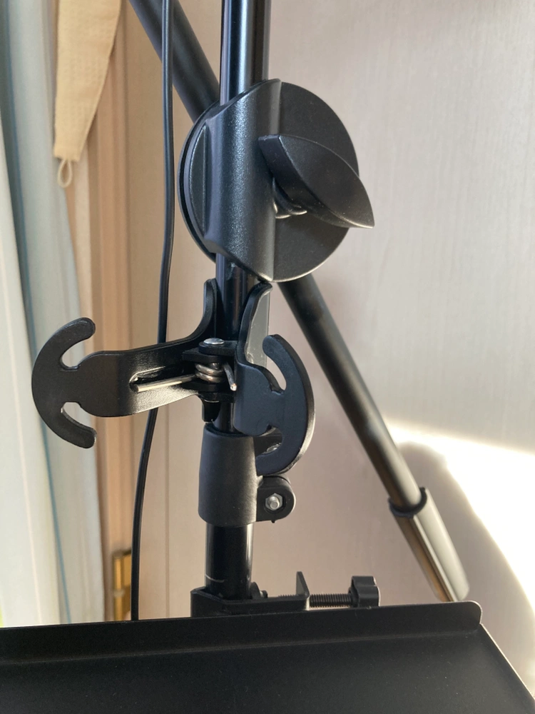 リングライト スマホ3台可能 配信スタンド マイクスタンド ARTRIG ARCRL-025 小物置付きの写真2枚目