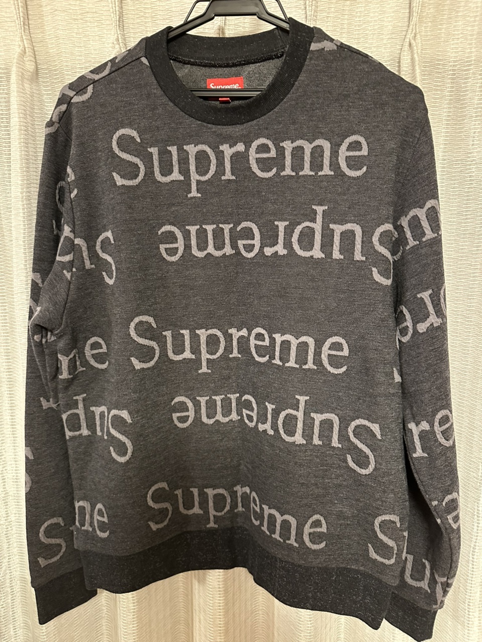 SUPREME / シュプリーム 18SS Jacquard Logo Crewneck