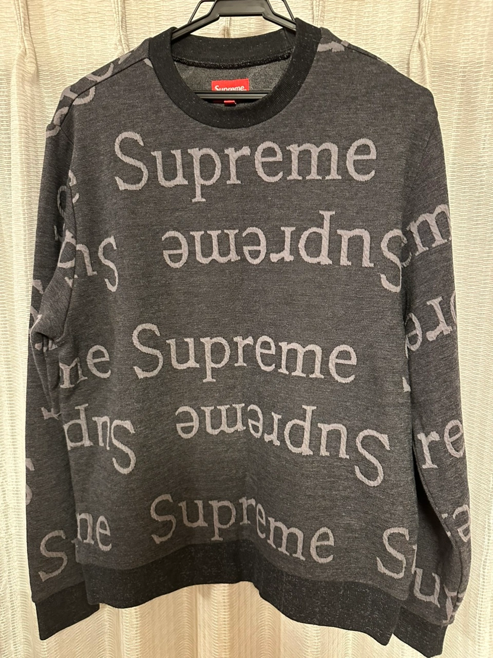 SUPREME / シュプリーム 18SS Jacquard Logo Crewneck