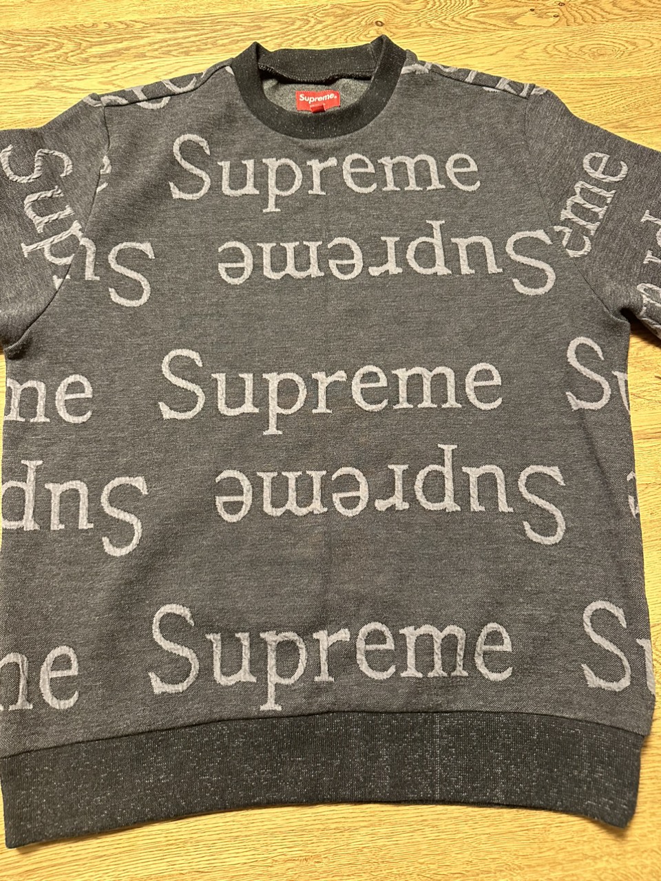 SUPREME / シュプリーム 18SS Jacquard Logo Crewneckの写真4枚目