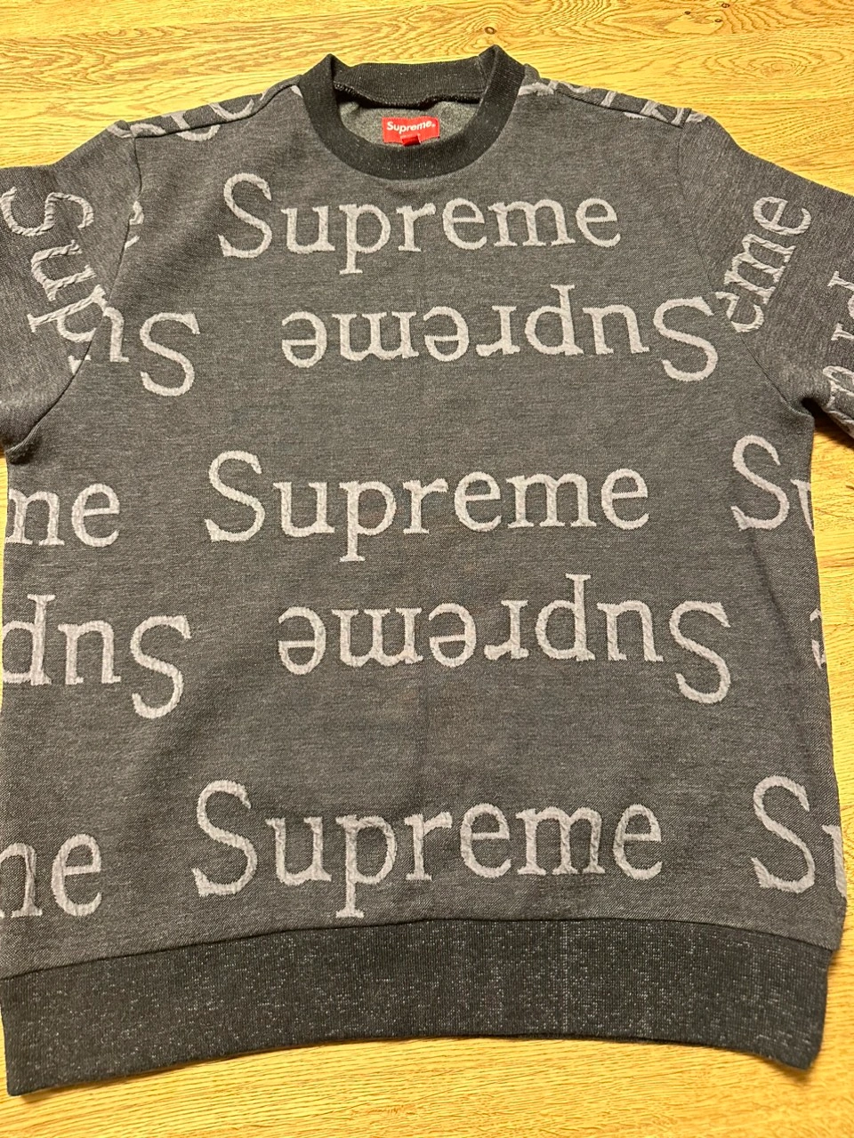 SUPREME / シュプリーム 18SS Jacquard Logo Crewneckの写真4枚目