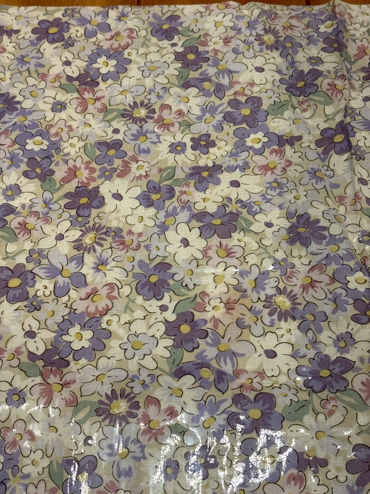 【ありがとうございました】ラミネート生地(105cm x 50cm) x ２つ