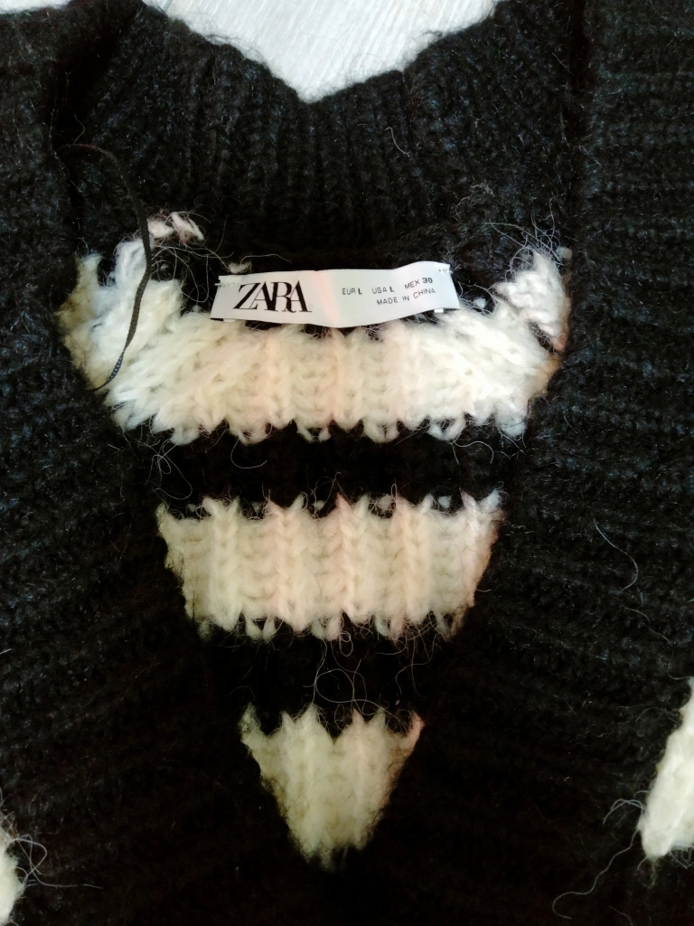 【 ZARA 美品 】ニットカーディガン Lの写真3枚目