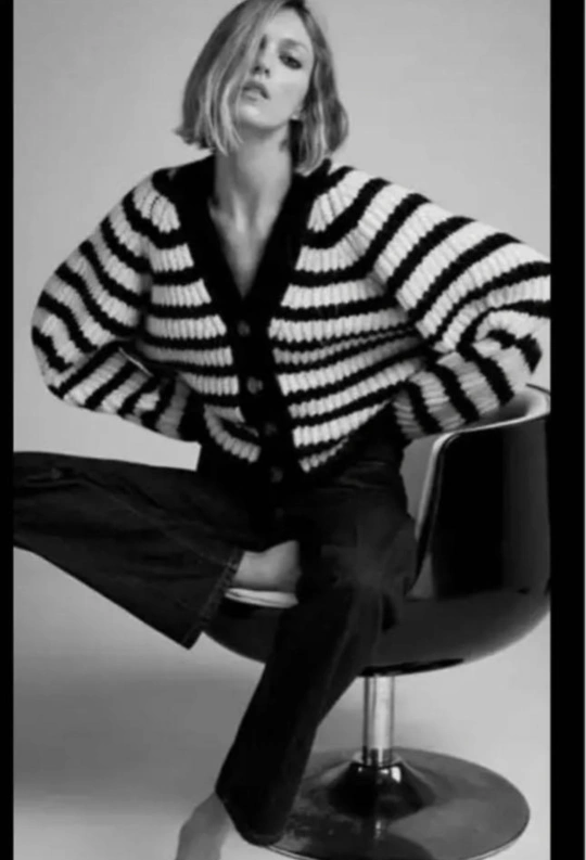 【 ZARA 美品 】ニットカーディガン Lの写真5枚目