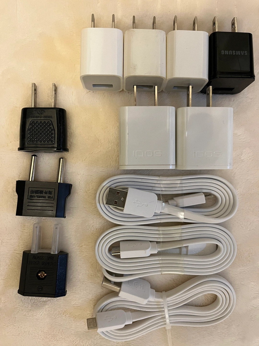 USBケーブル 充電ケーブル 付属品 ACアダプターセット