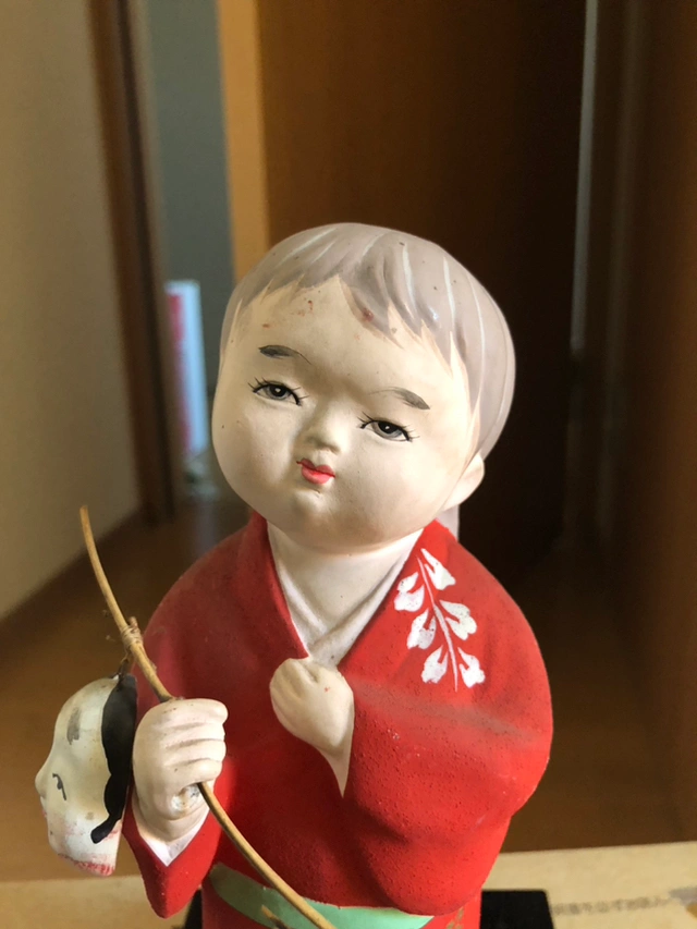 日本人形 昭和 当時物 陶器 瀬戸物の写真5枚目