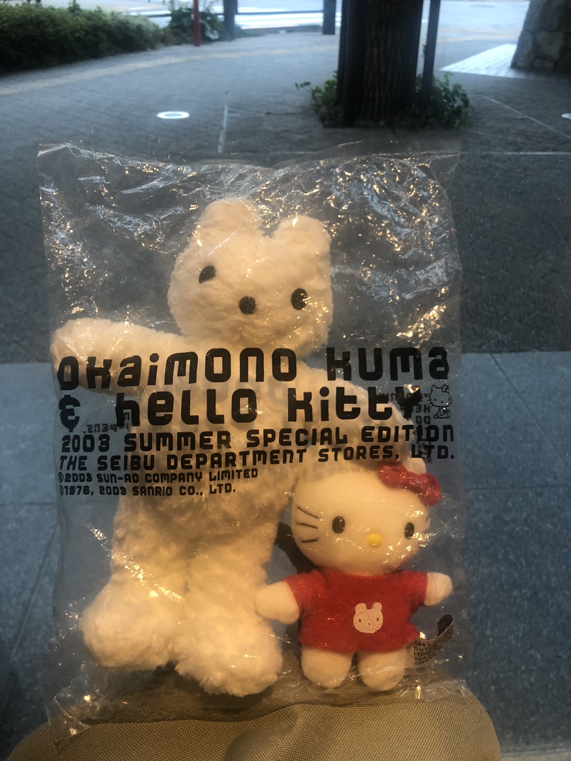 ぬいぐるみ おかいものクマ＆キティちゃん