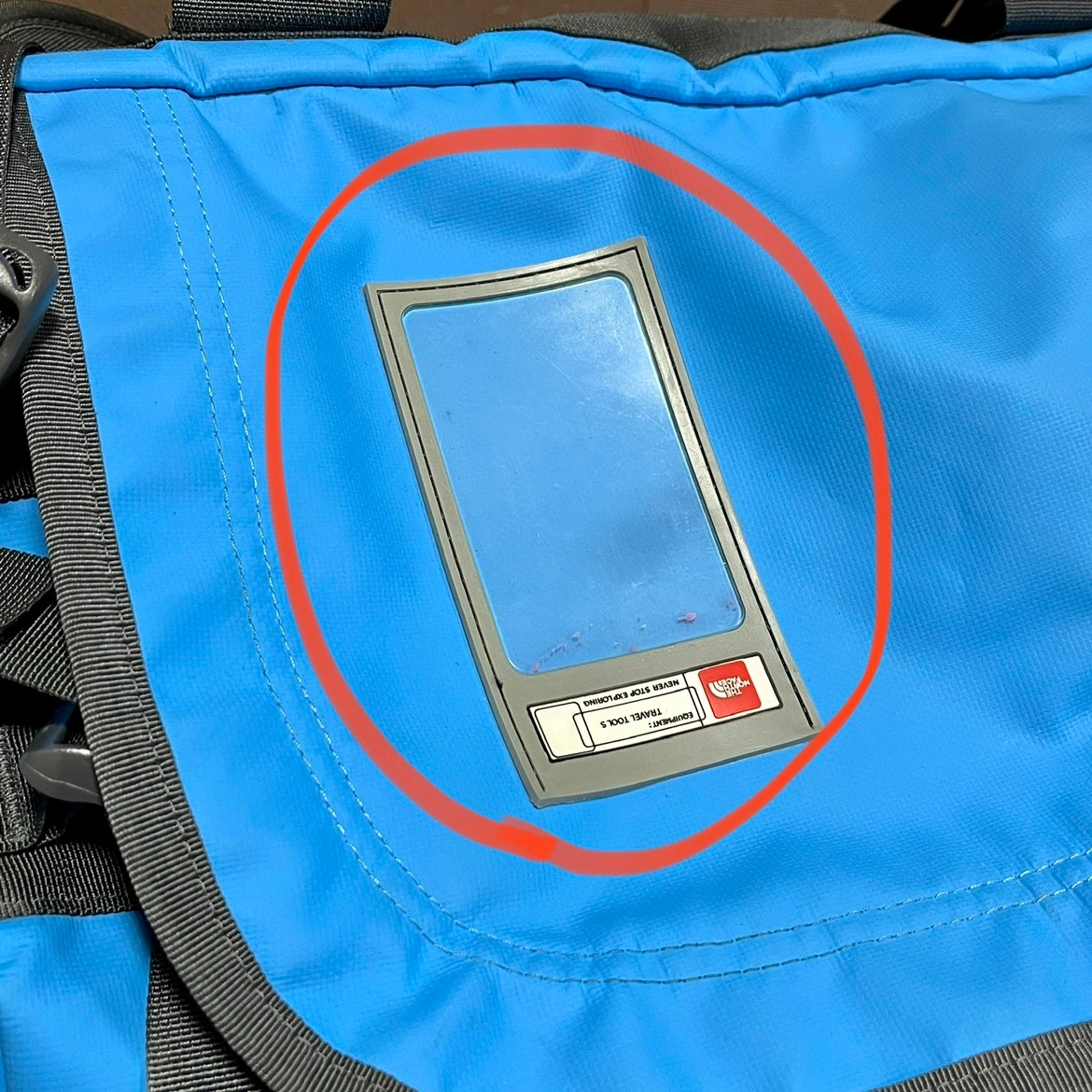 ノースフェイス BCダッフルバッグ XS ブルーの写真4枚目