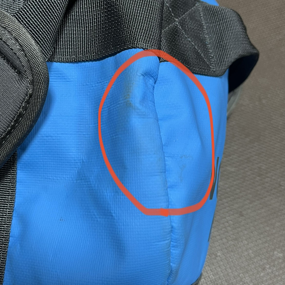 ノースフェイス　BCダッフルバッグ　XS ブルーの写真5枚目