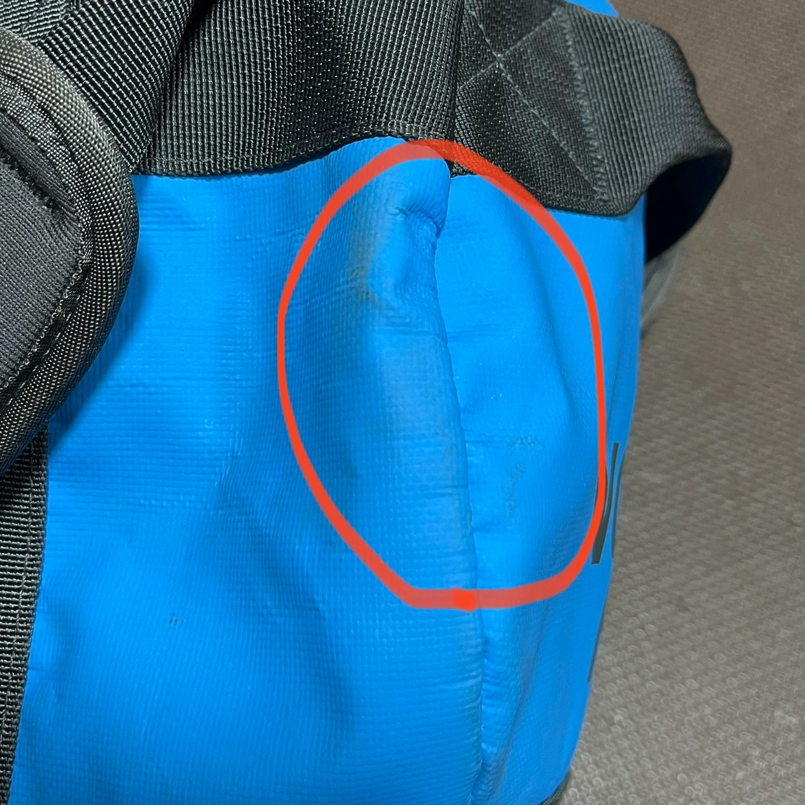 ノースフェイス BCダッフルバッグ XS ブルーの写真5枚目
