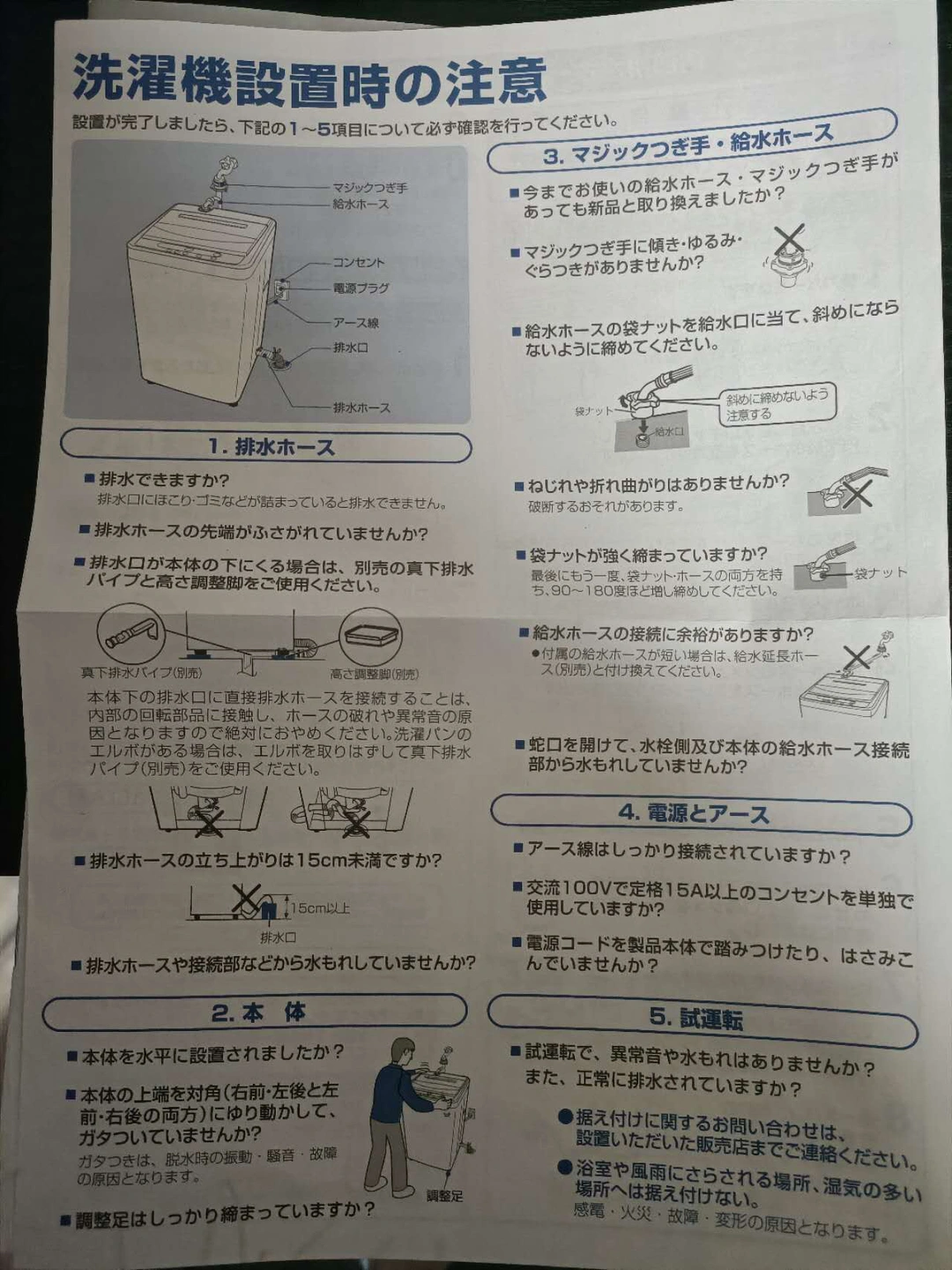 (1月20日削除予定)HerbRelax YWMT45A1WWW ヤマダ電機オリジナル 全自動電気洗濯機 (4.5kg) 中古品の写真6枚目