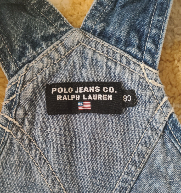 美品PoloJEANS キッズオーバーオール80の写真2枚目