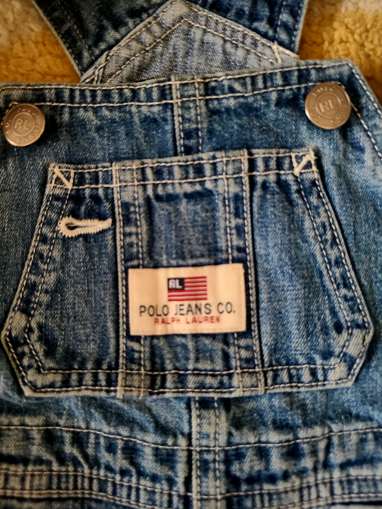 美品PoloJEANS キッズオーバーオール80の写真4枚目