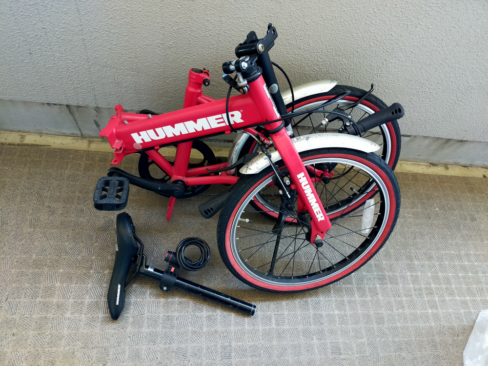 【2/4まで】ハマー 折りたたみ式自転車の写真2枚目