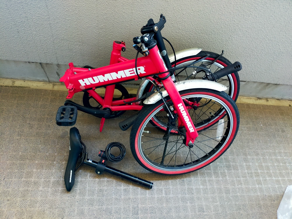 【2/4まで】ハマー 折りたたみ式自転車の写真2枚目