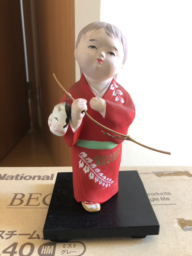日本人形 昭和 当時物 陶器 瀬戸物