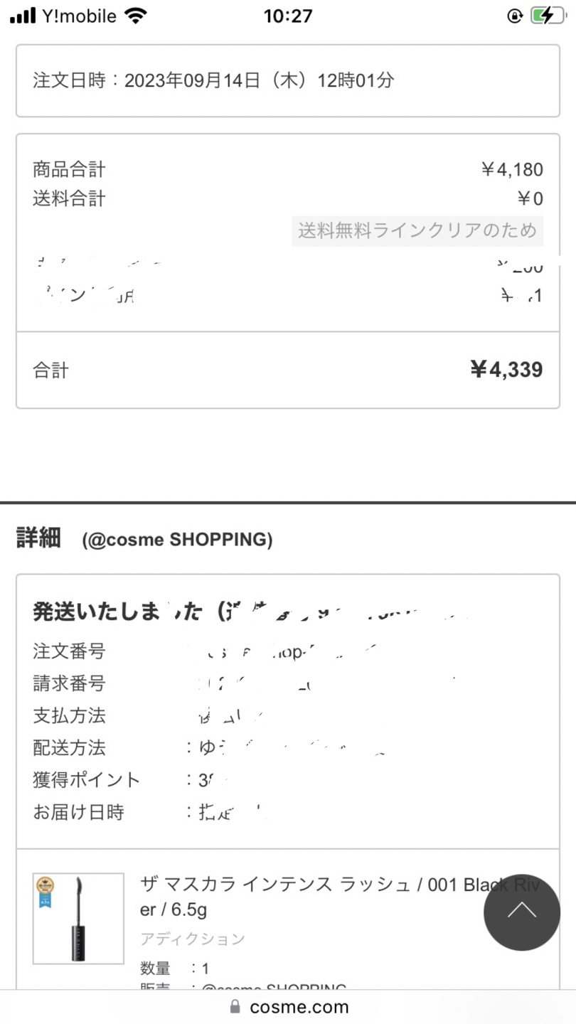 アディクション　ザマスカラインテンスラッシュ　001の写真2枚目