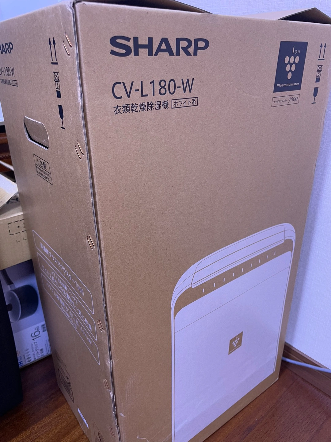 シャープ 衣類乾燥機 除湿機 18L / CV-L180-Wの写真9枚目