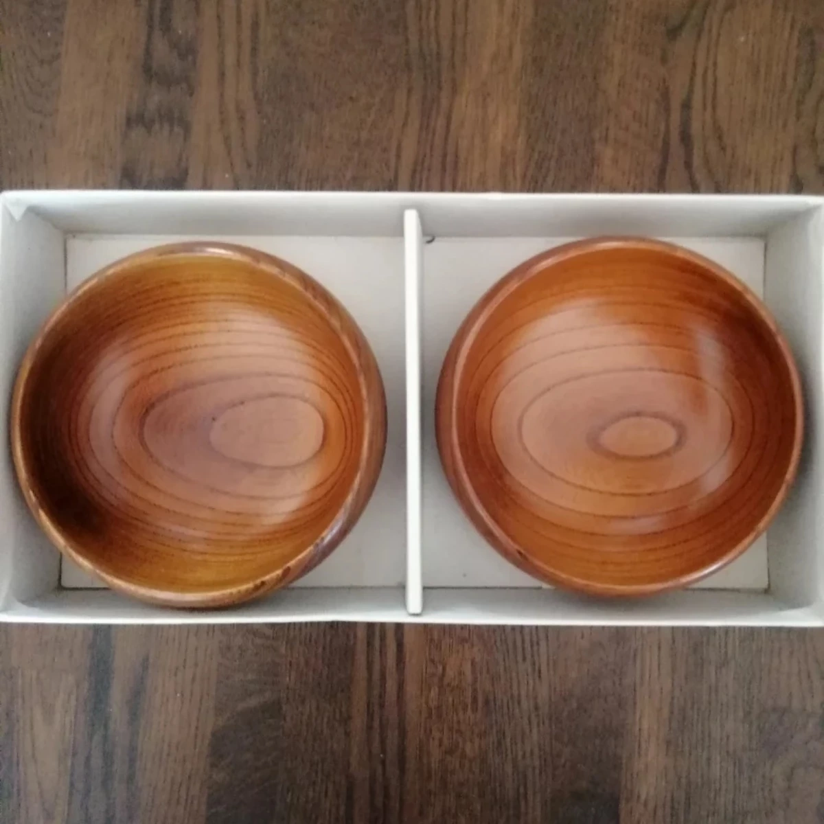 木製漆器中鉢2個セット〔新品未使用〕の写真3枚目