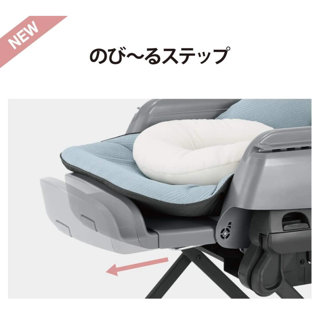【美品】コンビ 電動ハイローチェア ホワイトレーベル ネムリラ AUTO SWING BEDi Long シェル EG の写真4枚目