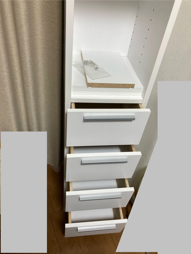 洗面所 棚 ラック タオル収納の写真4枚目