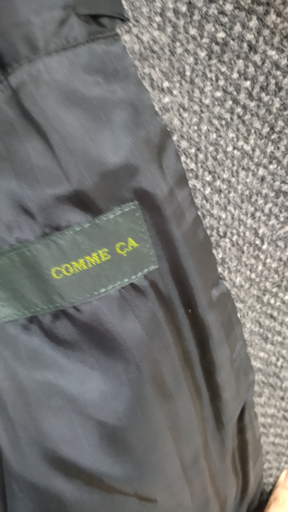 コムサ　メンズウールジャケット　COMME ÇA　日本製の写真6枚目