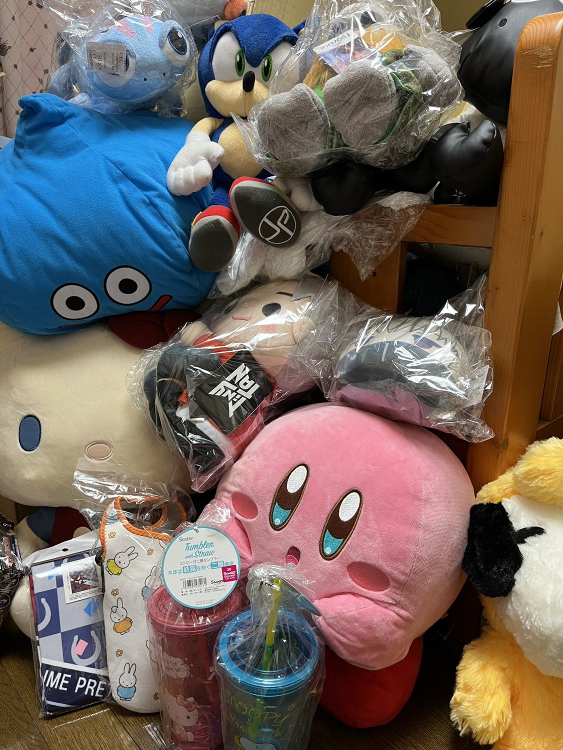 大量のプライズ品