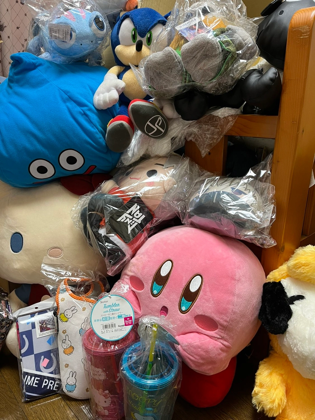 大量のプライズ品