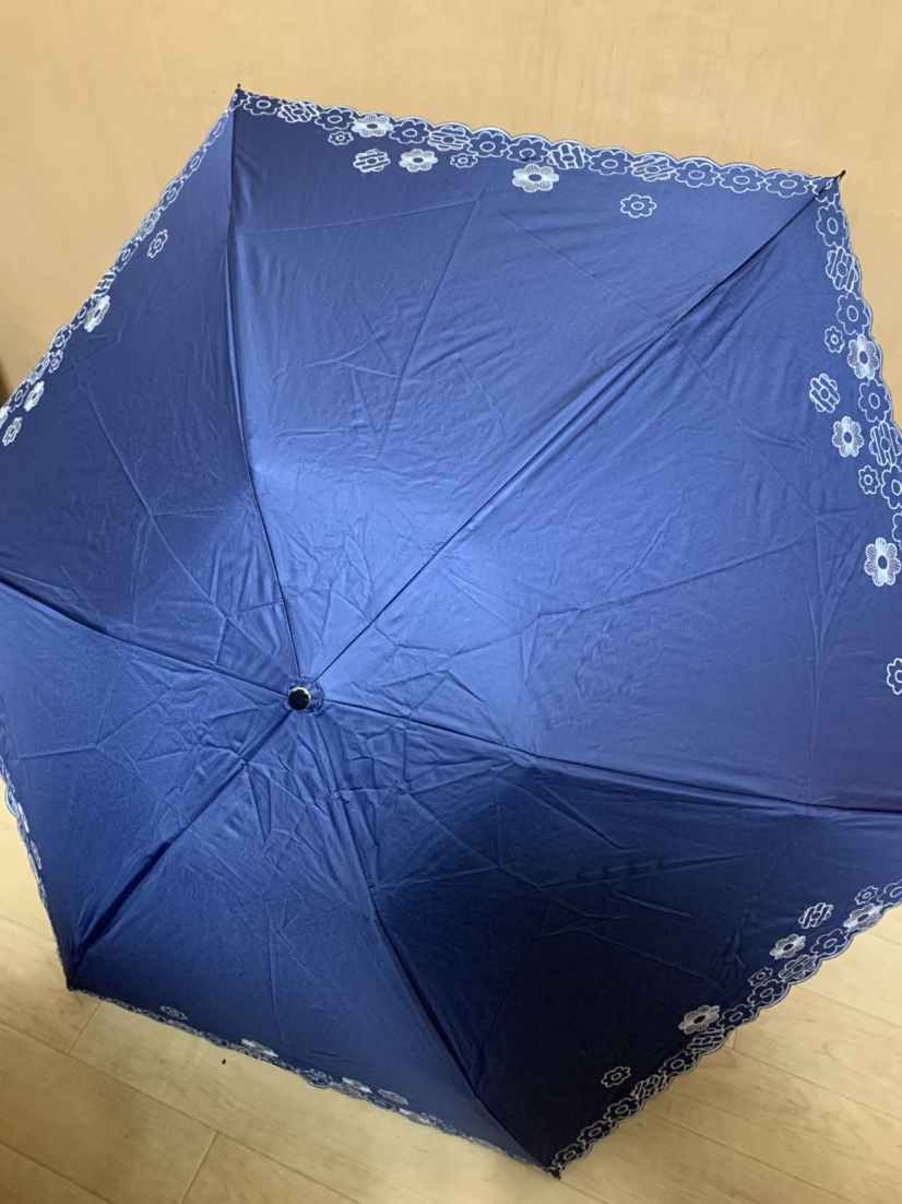 遮光UVカット　晴雨兼用折りたたみ傘　ピエールカルダン