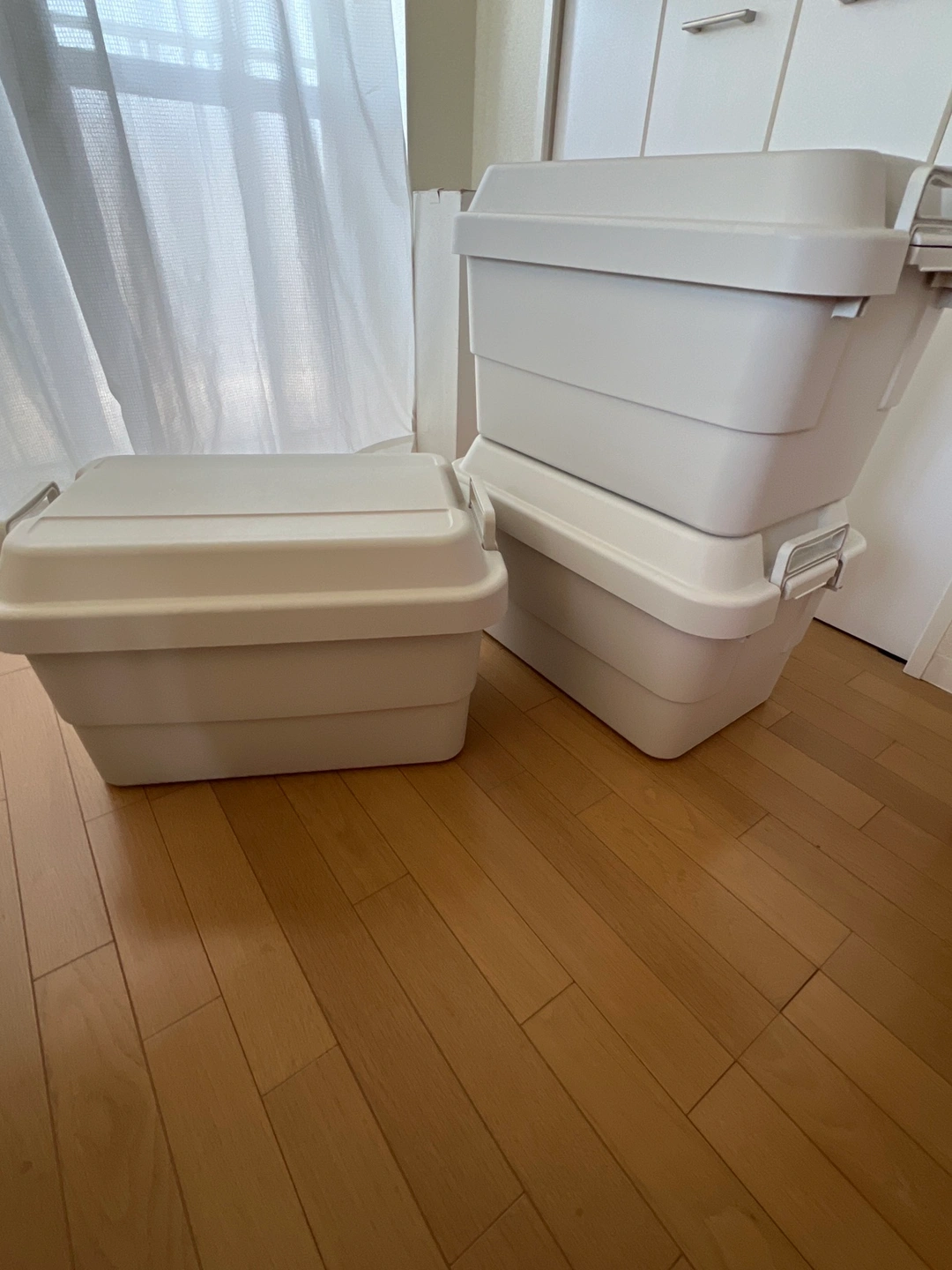 無印良品 ポリプロピレン頑丈収納ボックス・大 3個セットの写真2枚目
