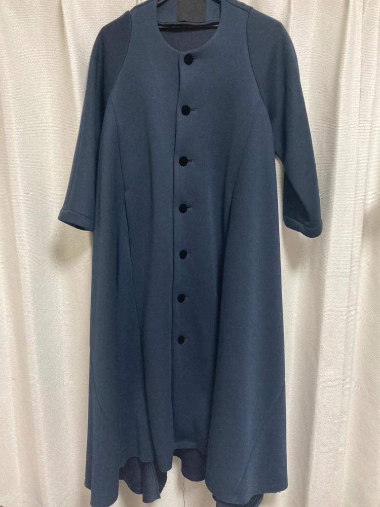 liroto:ロングコート紺sizeF リロト