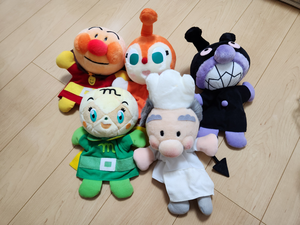アンパンマンパペット人形セット