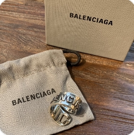 BALENCIAGA Silver Gourmette Ringの写真10枚目