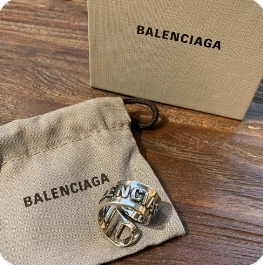 BALENCIAGA Silver Gourmette Ringの写真10枚目