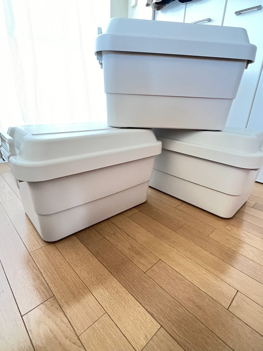 無印良品 ポリプロピレン頑丈収納ボックス・大 3個セット