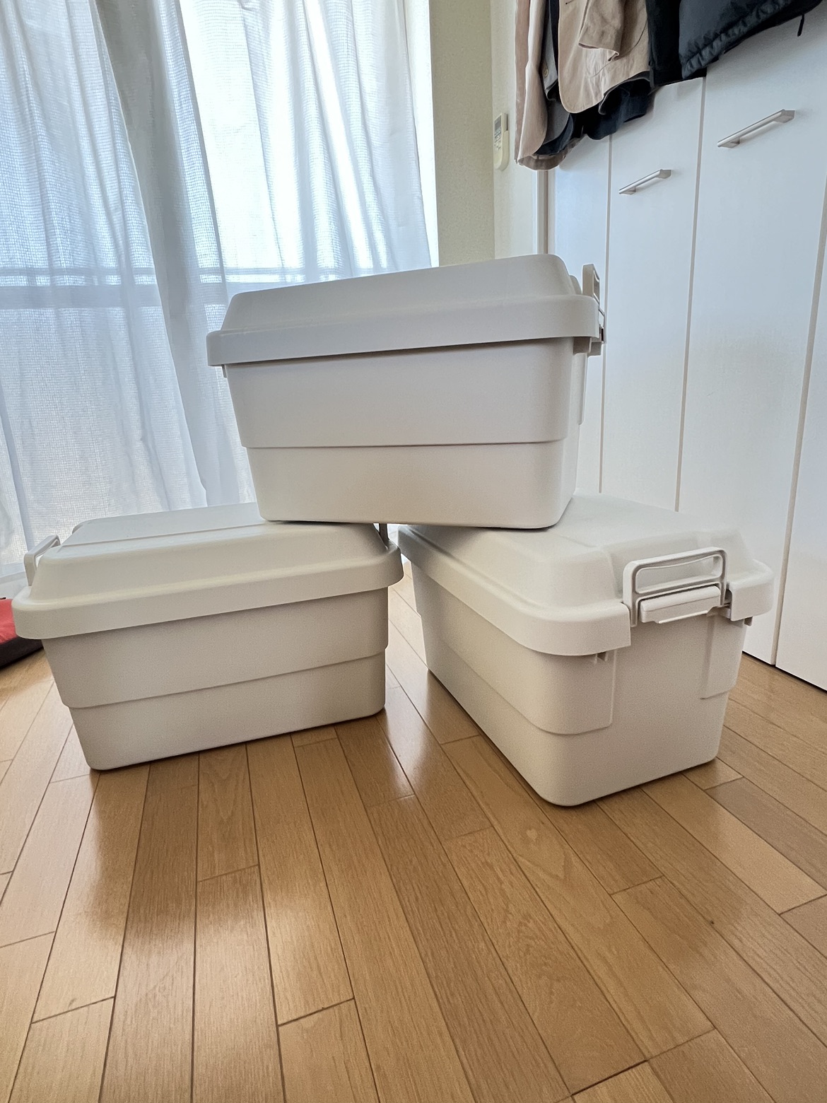 無印良品　ポリプロピレン頑丈収納ボックス・大　3個セットの写真3枚目