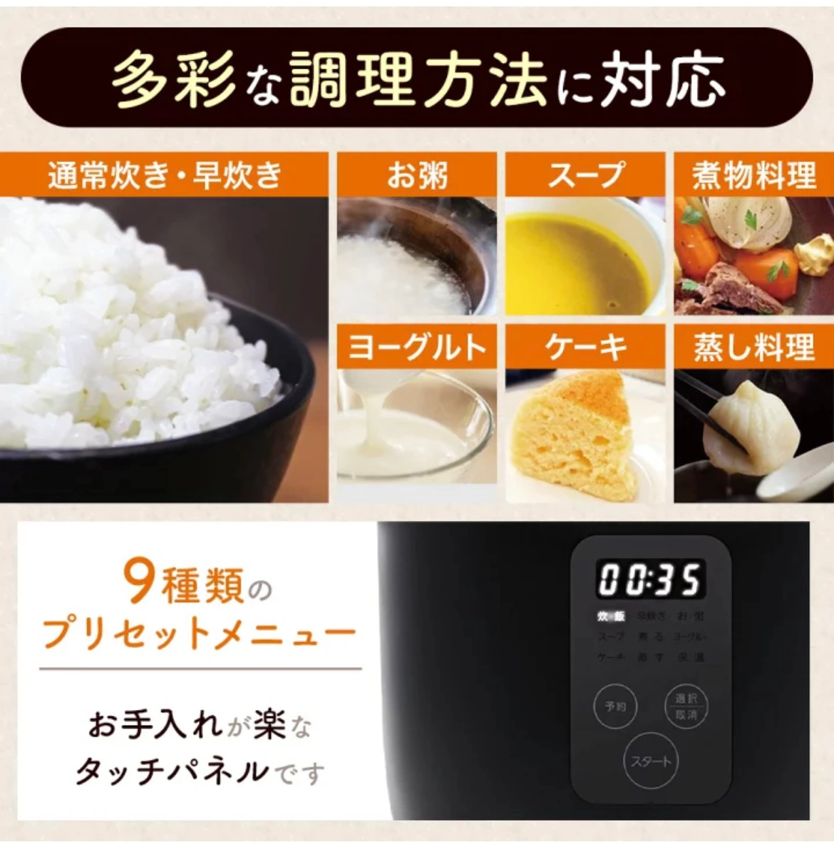 炊飯器 4号炊きの写真3枚目