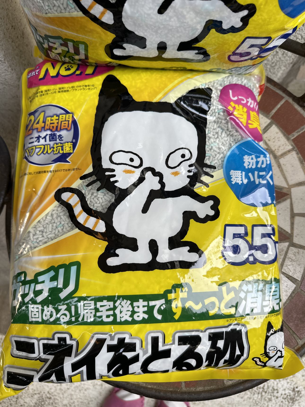 猫トイレ砂　LIONニオイをとる砂5.5L✖️2袋
