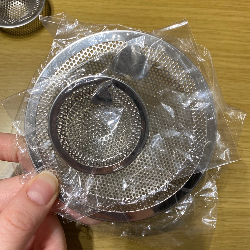 排水溝ゴミ受け ハートの取手の写真2枚目