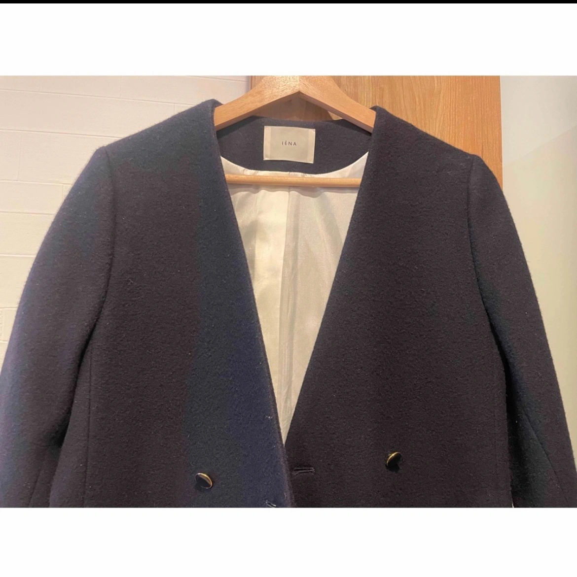 IENA ウールVネックコートの写真2枚目