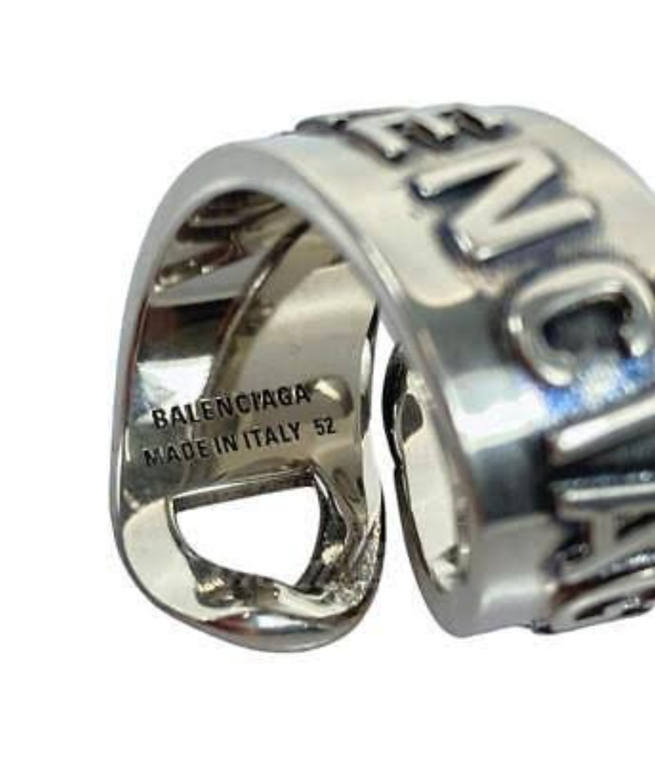BALENCIAGA Silver Gourmette Ringの写真7枚目