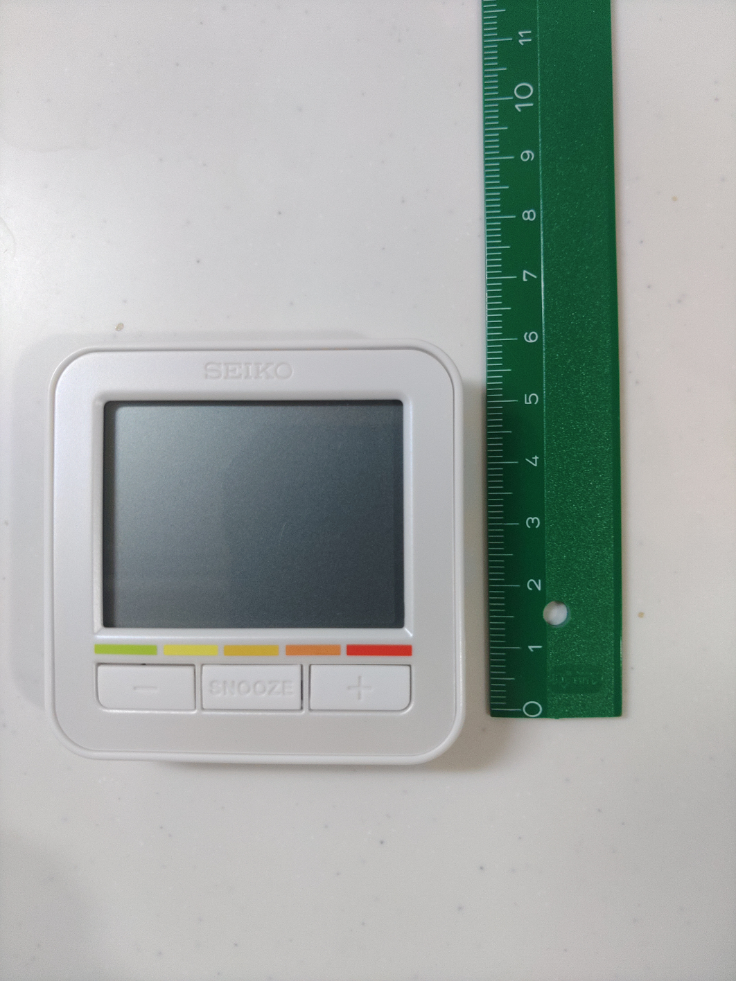 セイコー　タイムクリエーション SQ763W 　熱中症表示付き目覚ましの写真3枚目