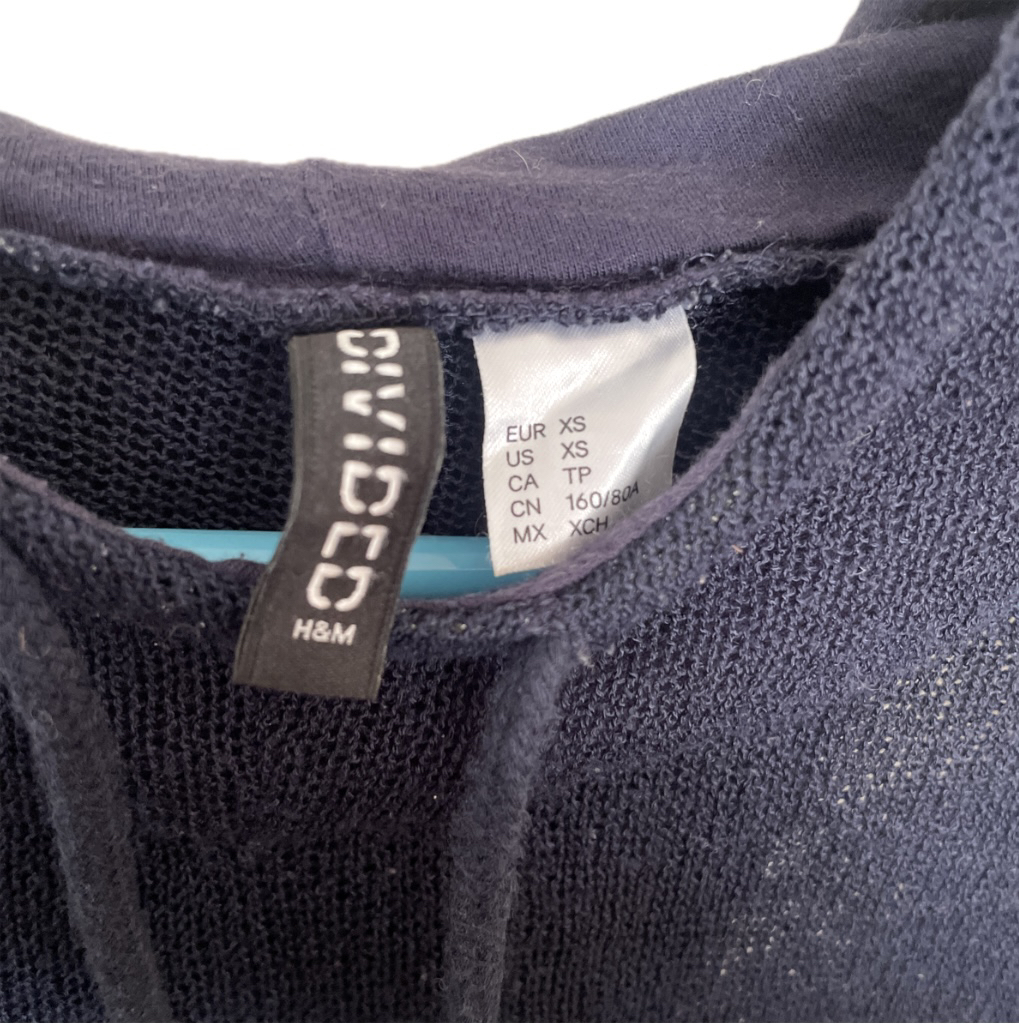 H&M  DIVIDED  シースルー　シアーメッシュニット　パーカーの写真7枚目
