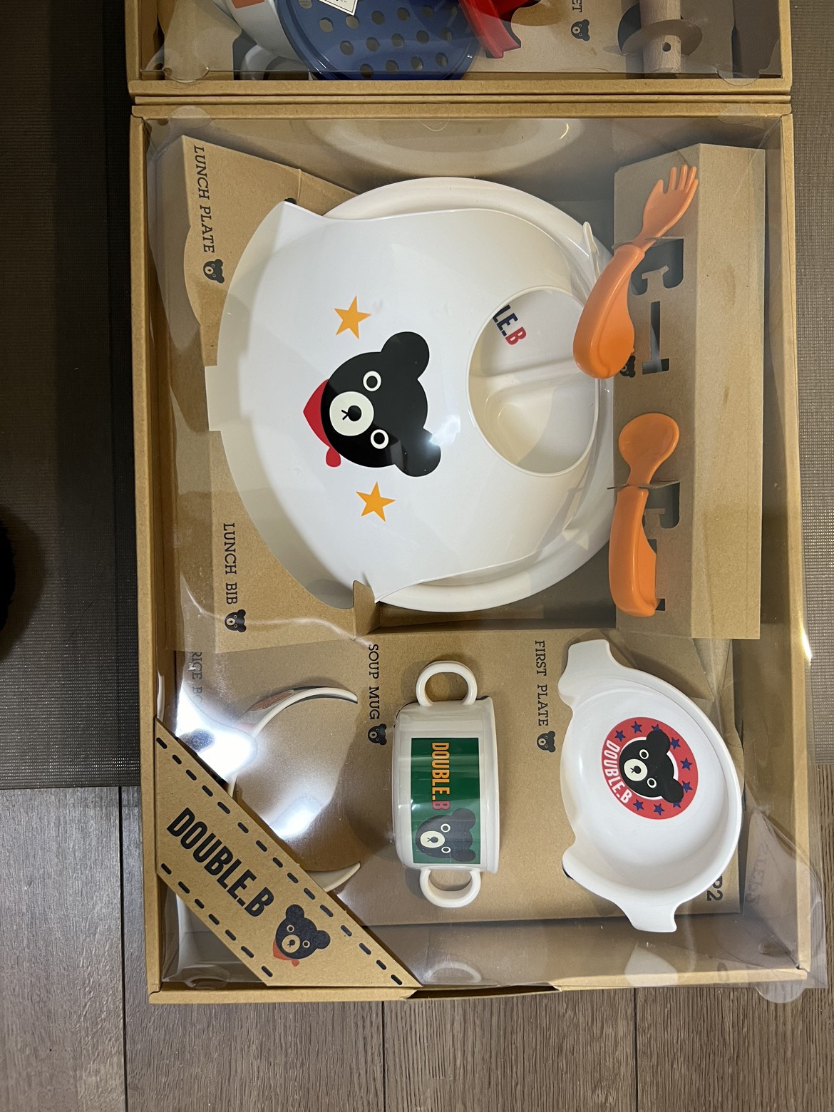 ミキハウスDOUBLE.B  TABLEWARE SETの写真2枚目